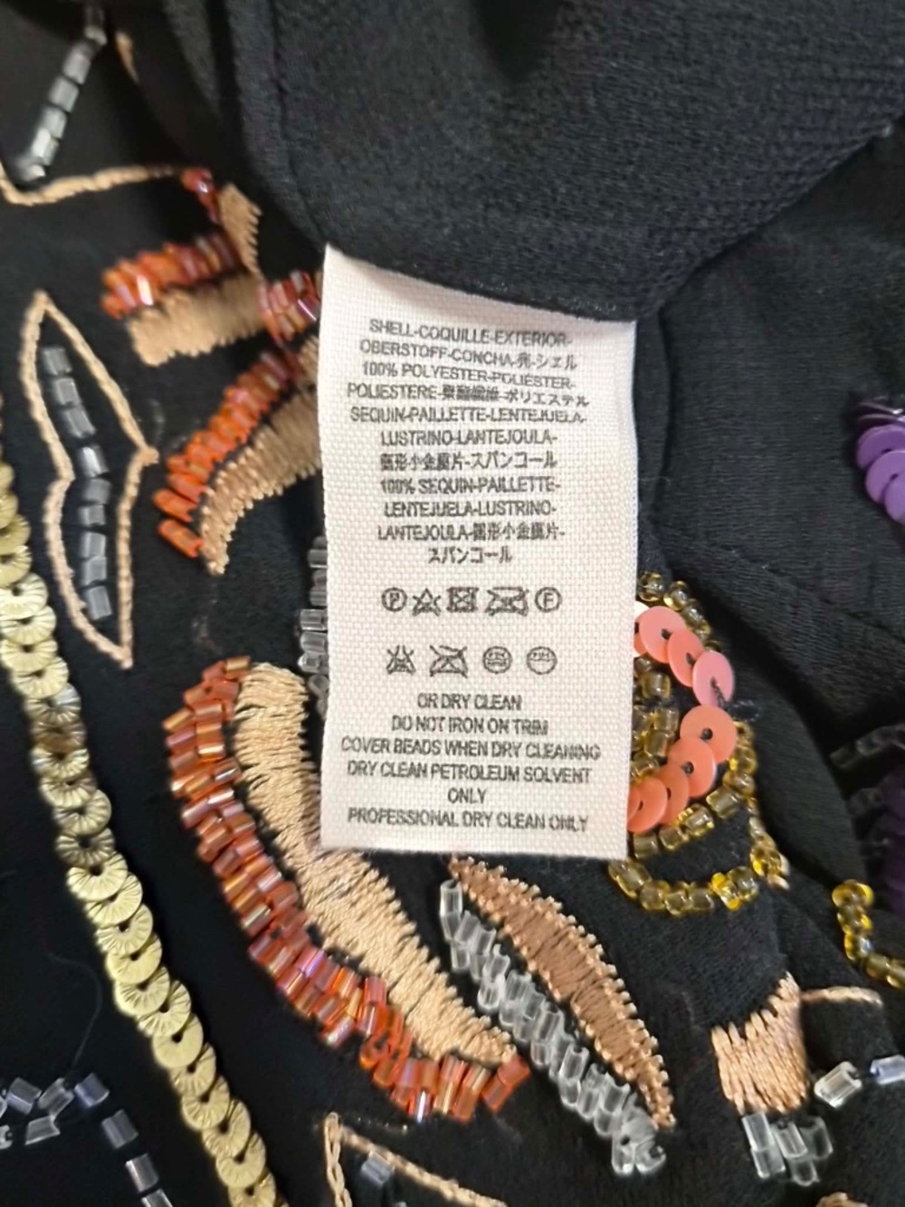 Free People Beaded Sequin Whimsy Hippie Coastal Fairycore Indie Boho Shift Dress - Picture 11 of 13